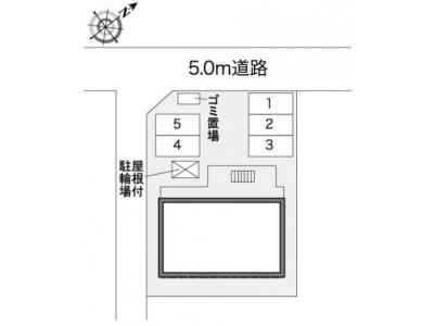 レオパレスレユール大和 1階 駐車場