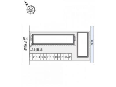 レオパレスピソ 2階 駐車場