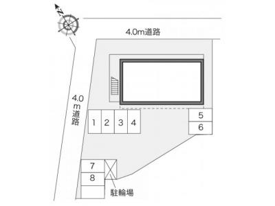 レオパレスＶＩＬＬＡ中屋敷 2階 駐車場