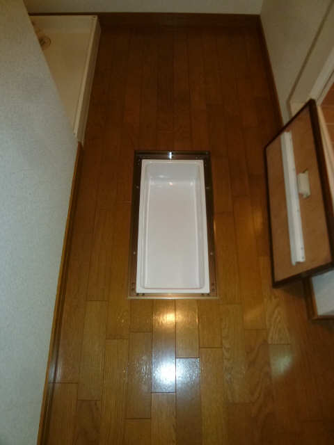 脱衣場床下収納