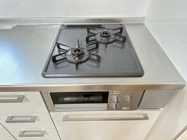 グリル付２口ガスコンロ