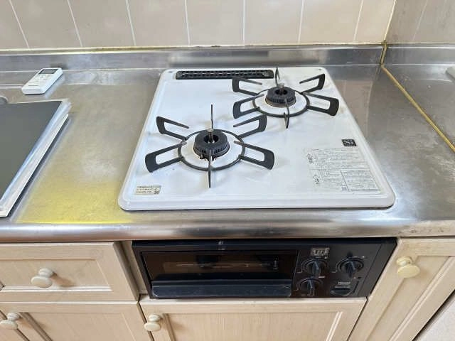 グリル付２口ガスコンロ