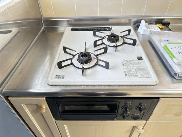 グリル付2口ガスコンロ