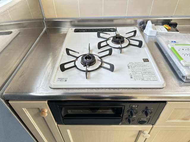 グリル付2口ガスコンロ