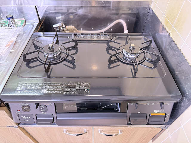 ガスコンロ２口（グリル付き）