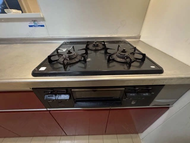 ガスコンロ3口グリル付き