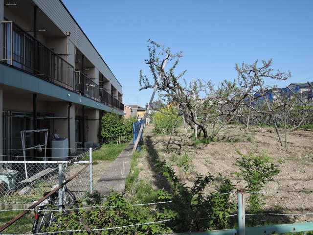 成田マンション 1階 ベランダ前の景色
