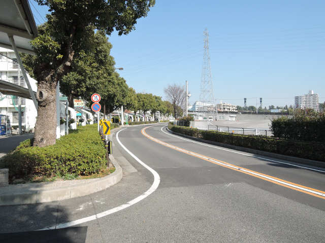 マンション前の道路