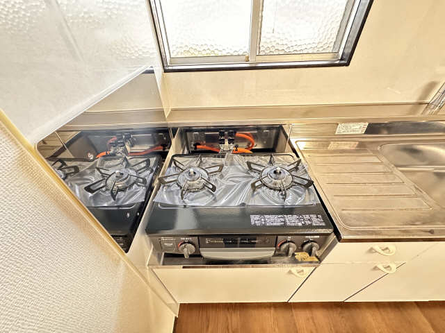 グリル付２口ガスコンロ