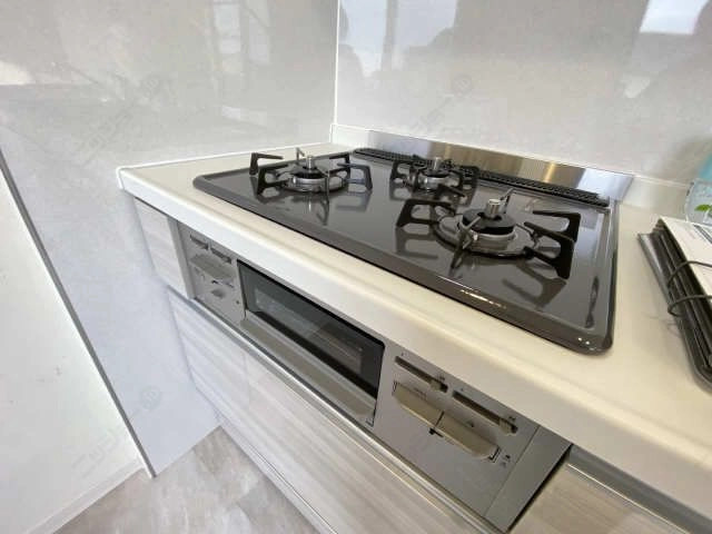 グリル付3口コンロ