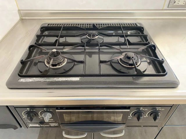 グリル付３口コンロ