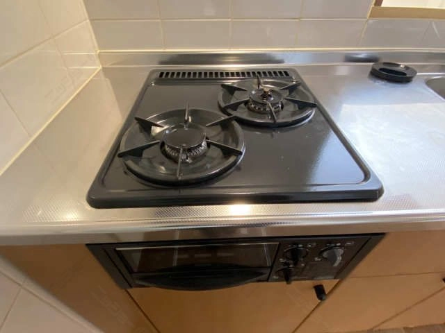 グリル付2口コンロ