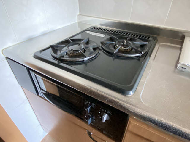 グリル付2口コンロ