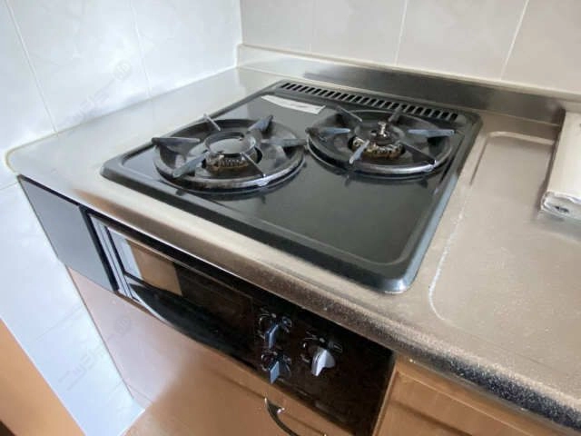 グリル付2口コンロ
