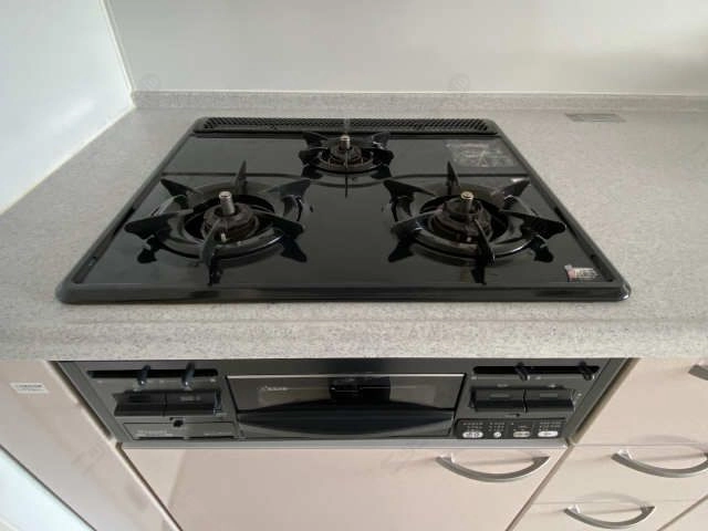 グリル付3口コンロ