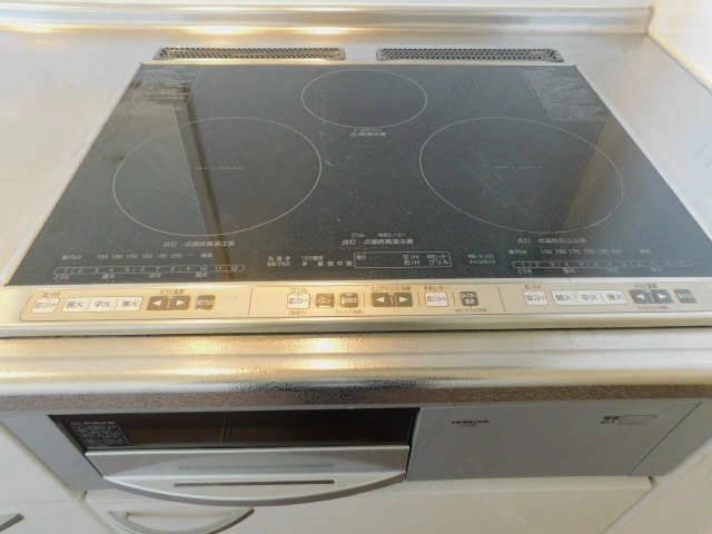 グリル付ＩＨコンロ3口