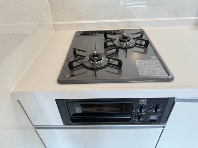 グリル付2口コンロ