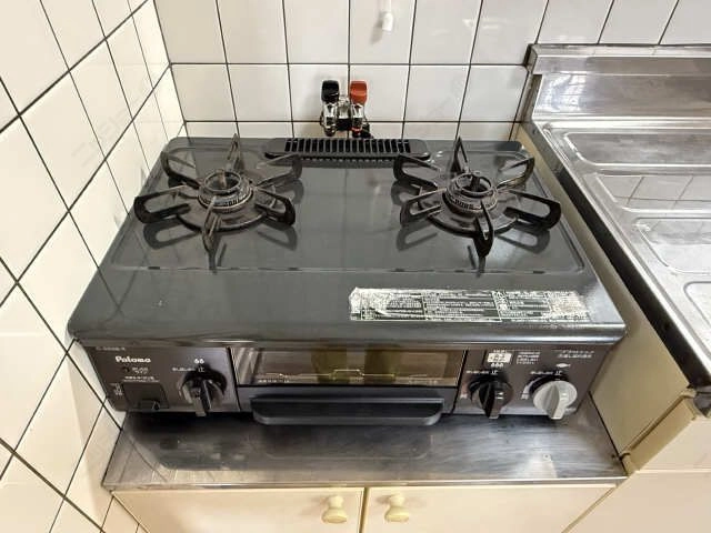 グリル付２口コンロ