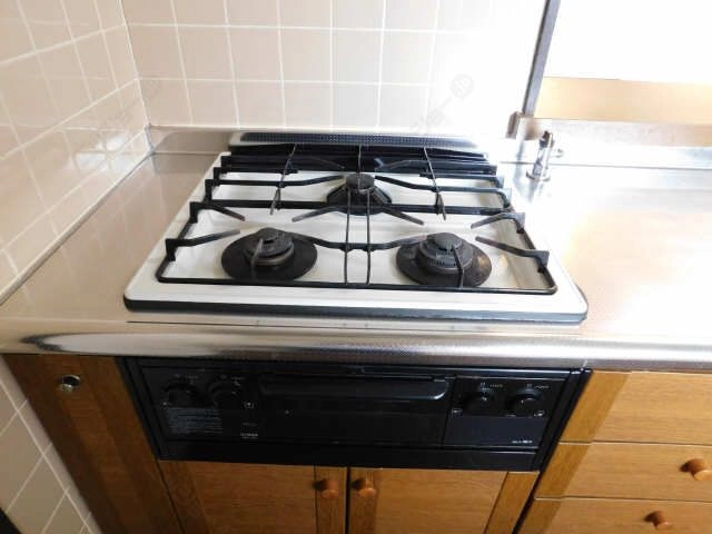 グリル付3口コンロ