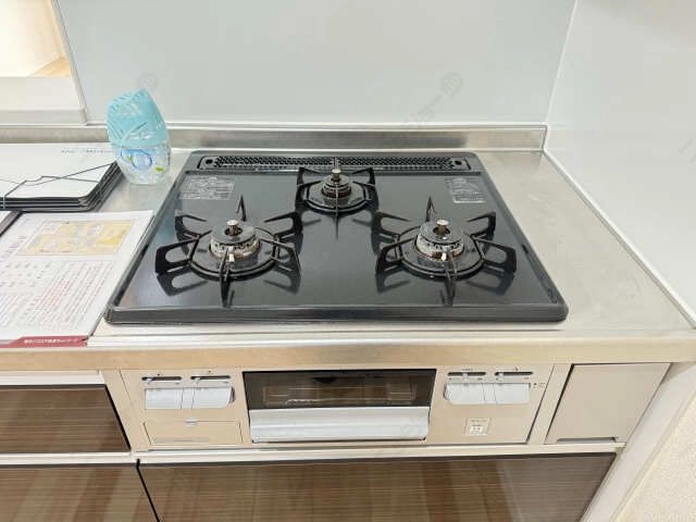 グリル付3口コンロ