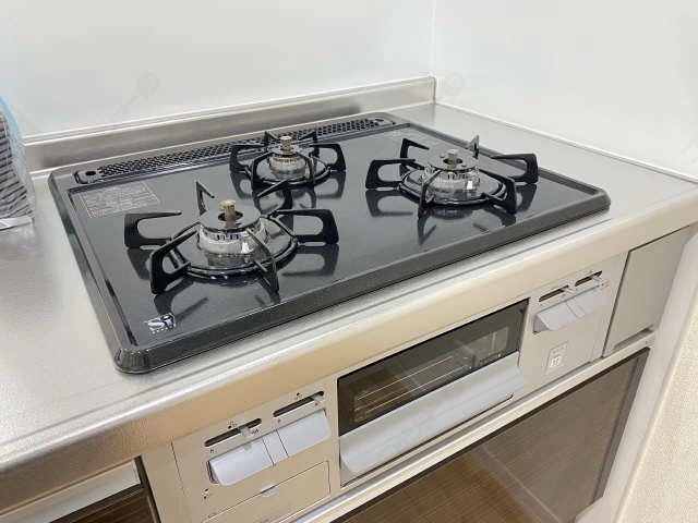 グリル付3口コンロ