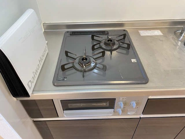 グリル付2口ガスコンロ