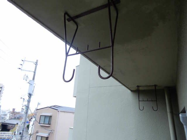 洗濯竿置き場