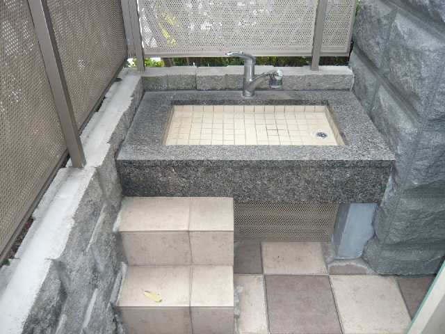 ペット用足洗い場