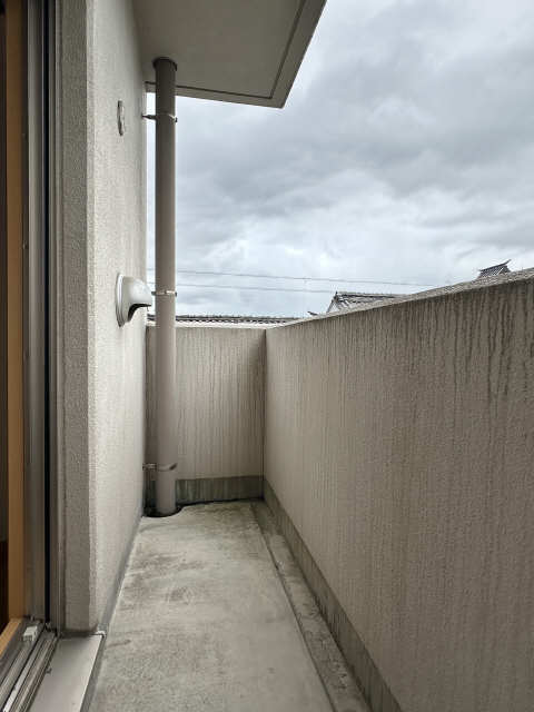 北側バルコニー