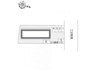 レオパレス新開 2階 駐車場