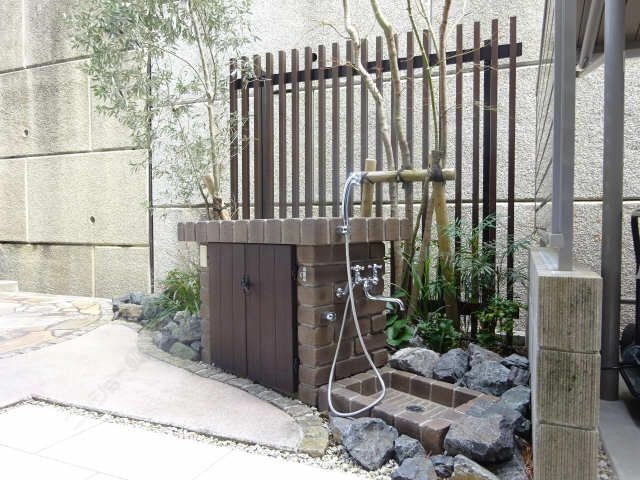 ペット足洗い場