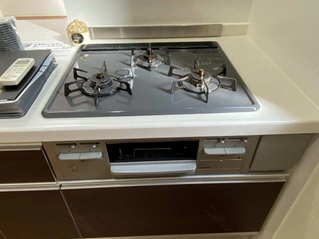 グリル付3口ガスコンロ