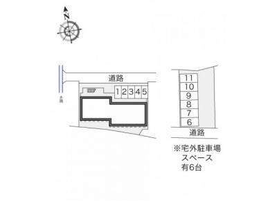 レオパレスヒット 2階 駐車場