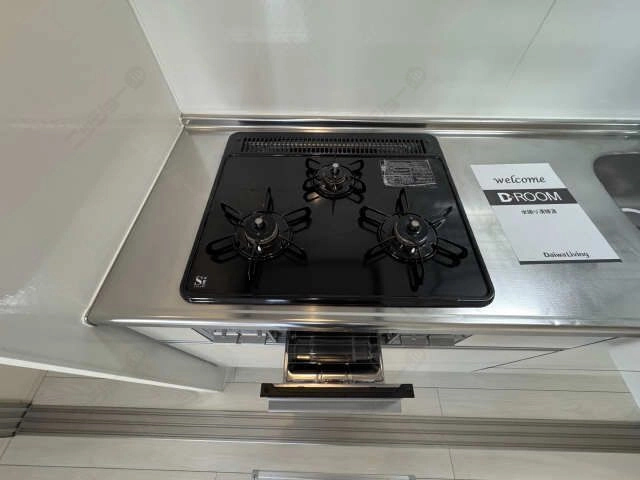 3口ガスコンロ（グリル付）