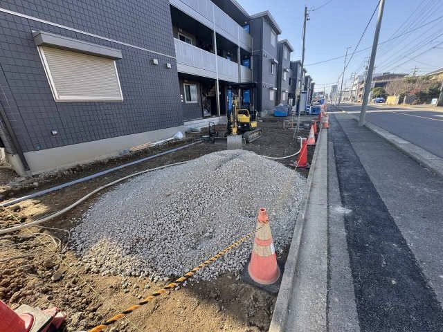 駐車場(建築中)
