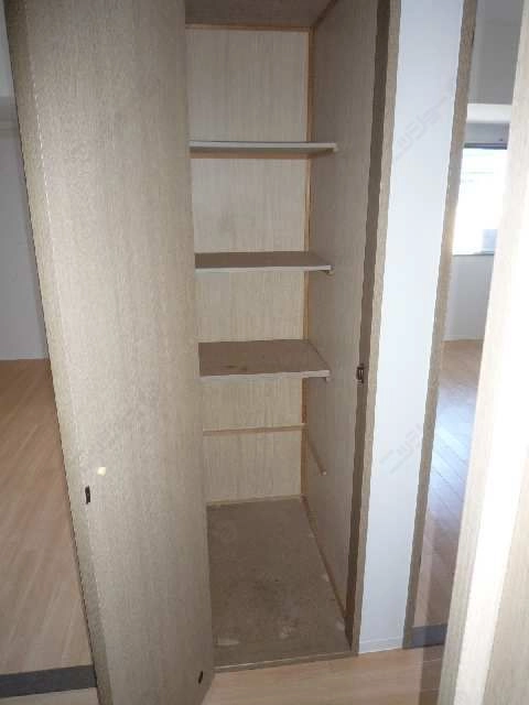 脱衣所前の収納