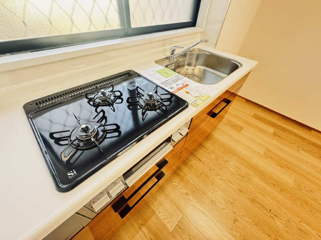 3口グリル付ガスコンロ