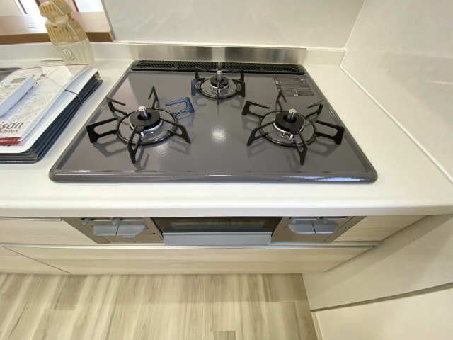 ３口グリル付コンロ