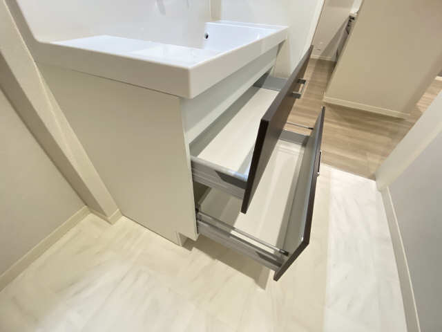 洗面２段式引出収納