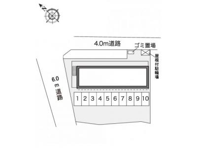 レオパレスいなば 1階 駐車場