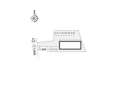 レオパレスシンフォニア 2階 駐車場