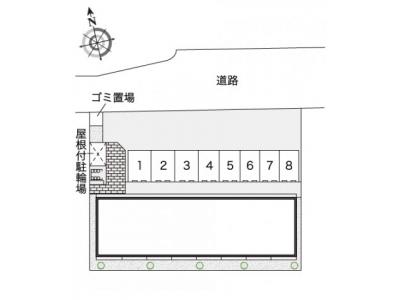 レオネクストとれふる 1階 駐車場