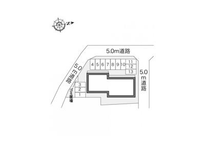 レオパレスドリーム　Ⅱ 2階 駐車場