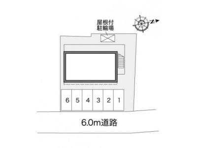 レオパレスレインボー 2階 駐車場