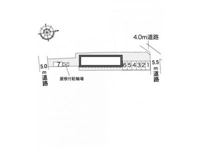 レオパレス大樹 2階 駐車場