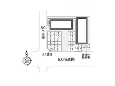 レオパレスクレストール２５ 2階 駐車場