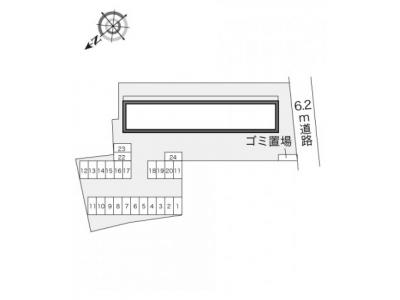 レオパレスクレール 1階 駐車場