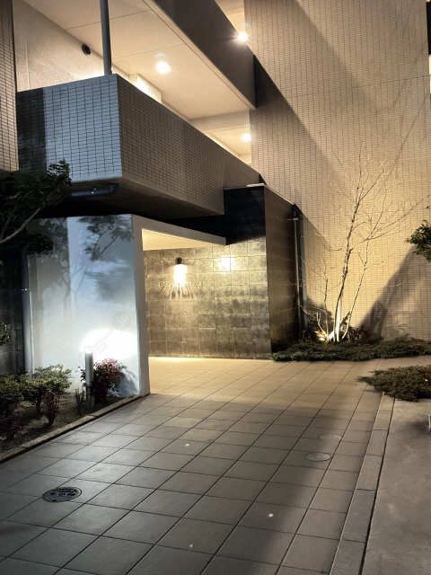 アプローチ（夜間）