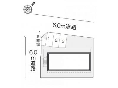 レオパレスウッドヒルⅡ 1階 駐車場