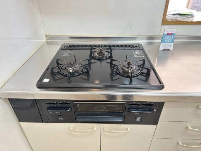 グリル付３口ガスコンロ